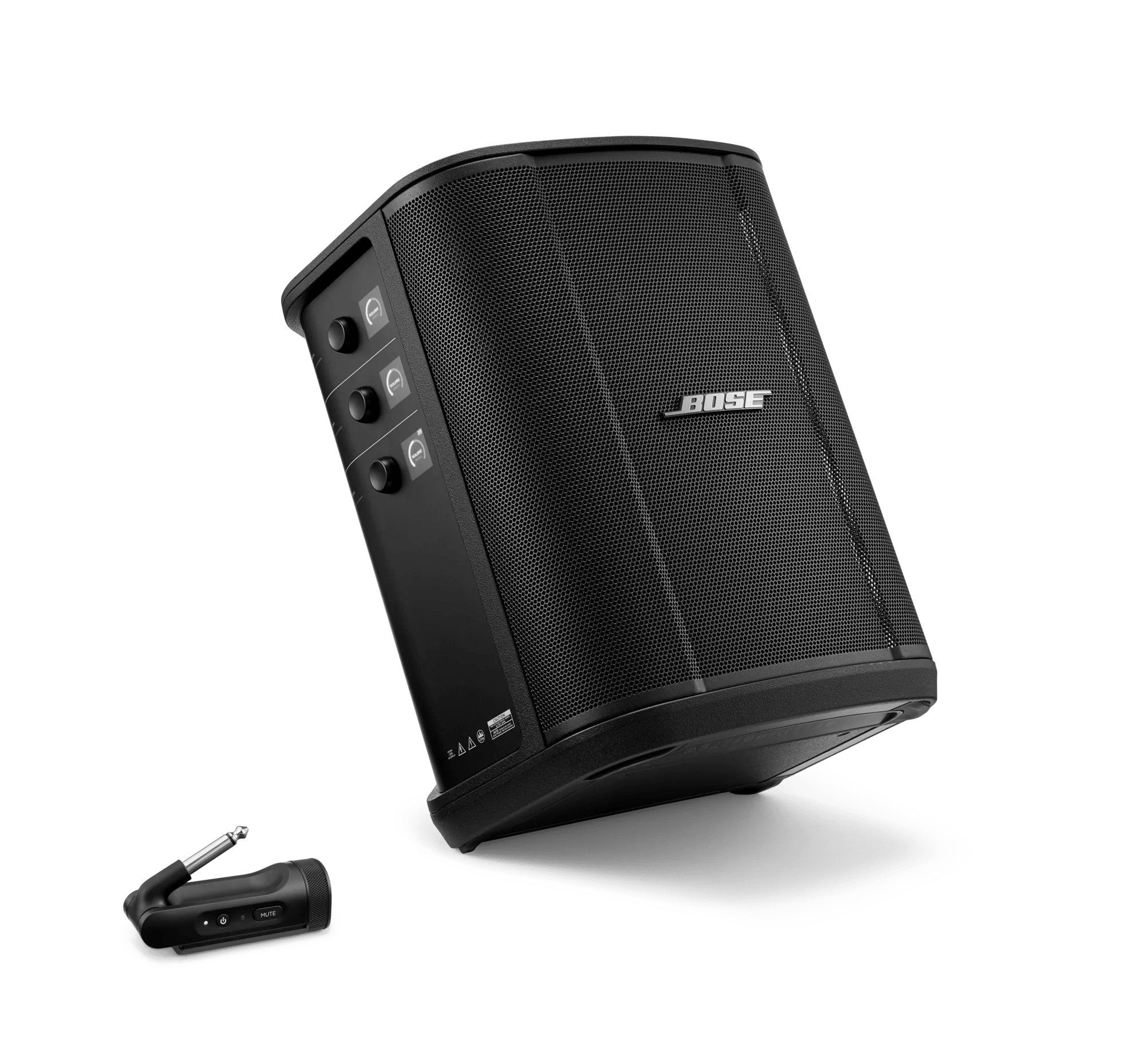 Bose S1 Pro+ Wireless PA System with 1/4" Wireless Instrument Transmitter